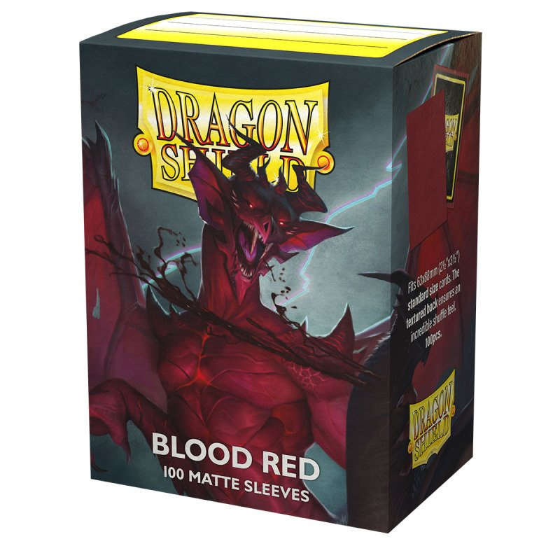 Dragon Shield Standard Sleeves Blood Red Matte